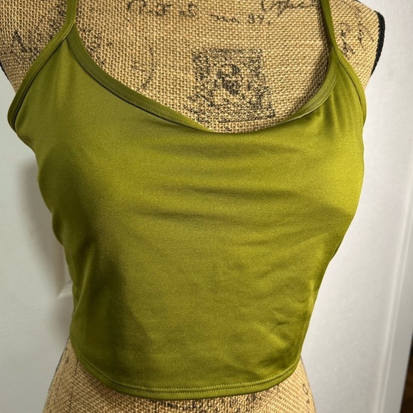 Active USA Tops - PINK Active USA Olive Tank Top
